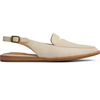 Sperry Saybrook Kožené Slingback Bezove - Damske Oxford Topanky